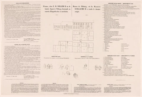 Declaration at the print of the death of King William II, 1849, anonymous, 1849 Canvas Print