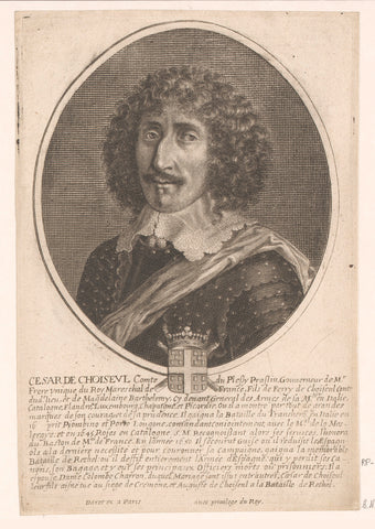 Portret van Louis Charles d'Albert de Luynes, Pierre Daret, Pierre Daret, 1654 Canvas Print