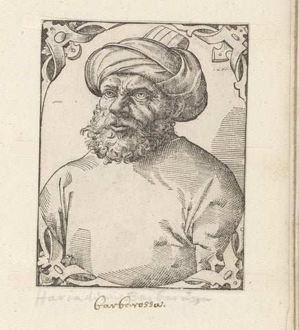 Portrait of Khair ad-Din, anonymous, 1549 - 1575 Canvas Print