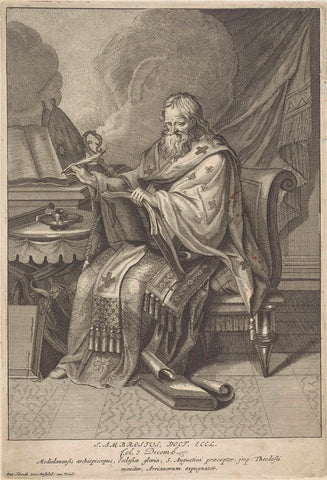 H. Ambrosius, anonymous, 1675 - 1711 Canvas Print