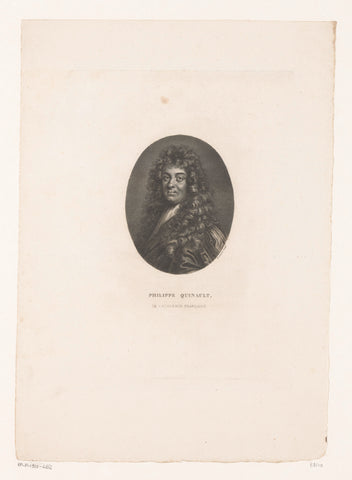 Portrait of Philippe Quinault, Jean Bonvoisin, 1824 Canvas Print