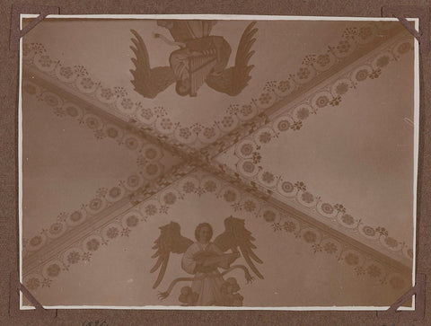 Detail vault painting in room 171 in 1929, 1929 Canvas Print