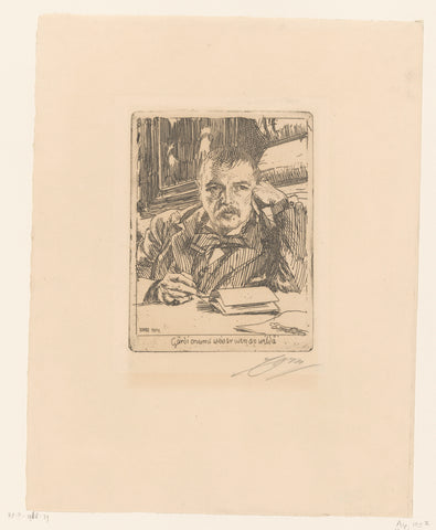 Self-portrait, Anders Leonard Zorn, 1904 Canvas Print