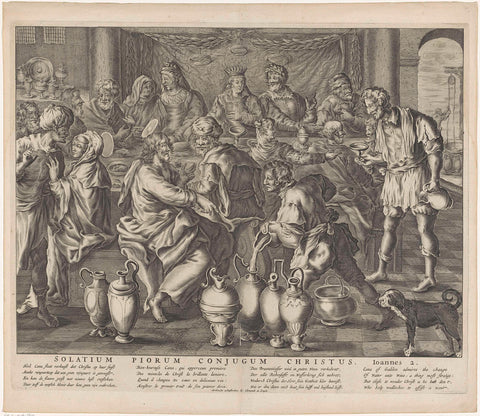 Wedding at Cana, anonymous, 1679 - 1702 Canvas Print