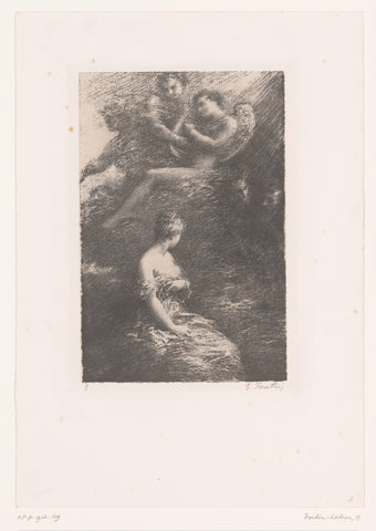 Marguerite appears to Faust and Mephisto from heaven, Henri Fantin-Latour, 1888 Canvas Print