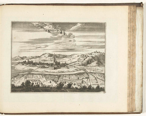 View of Fribourg, 1726, anonymous, 1726 Canvas Print