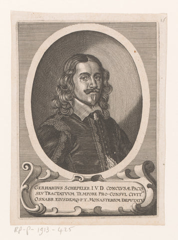 Portrait of Gerhard Schepeler, Matthäus Merian (I), 1652 Canvas Print