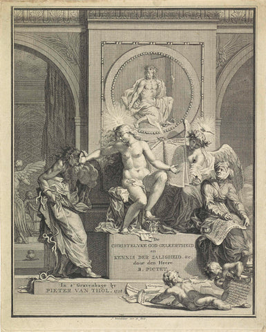 Allegory on the Christian Faith, Jan Wandelaar, 1728 Canvas Print