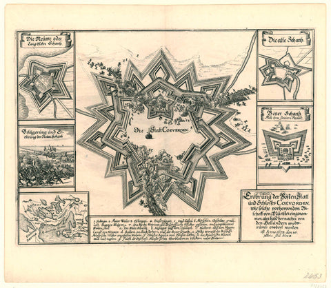 The conquest of Coevorden, 1672, anonymous, 1672 - 1673 Canvas Print