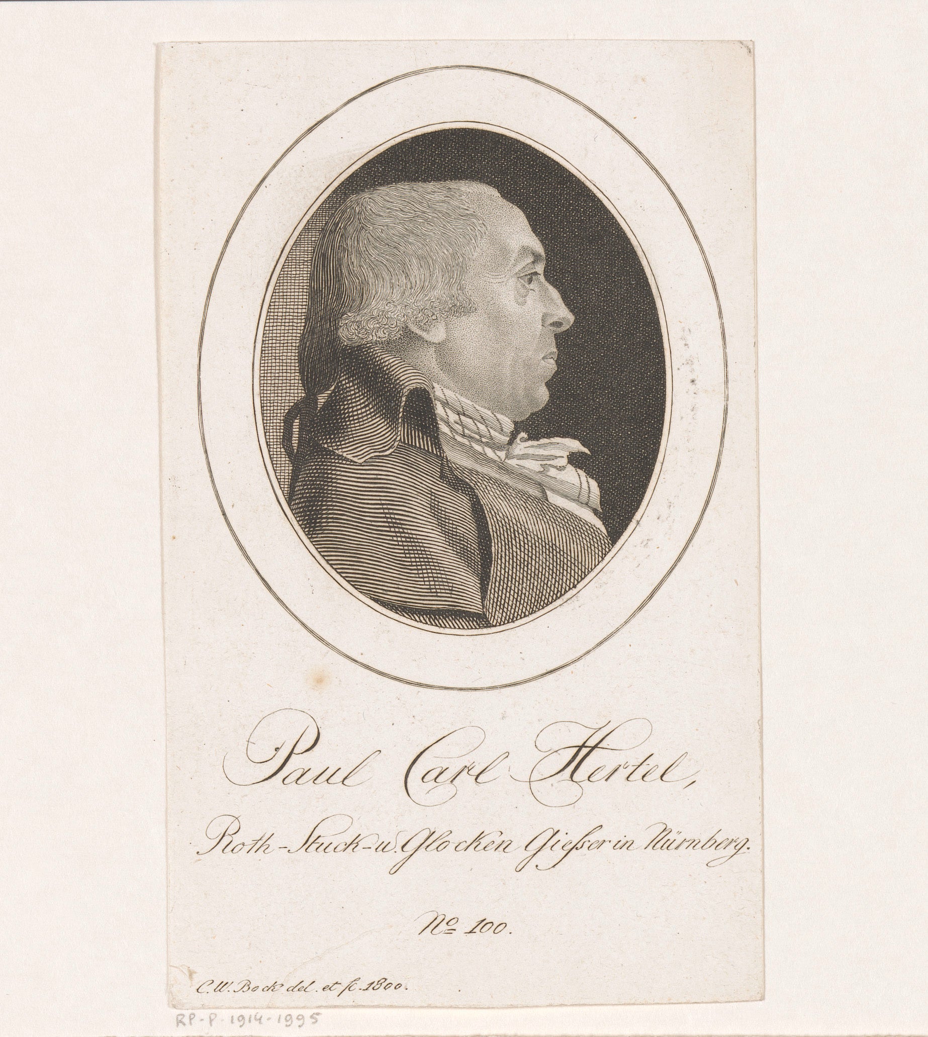 Portrait of Paul Carl Hertel, Christoph Wilhel | CanvasPrints.com