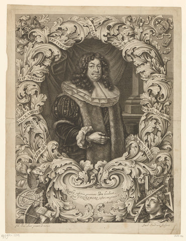 Portret van Friedich Volckamer, Jakob von Sandrart, 1683 Canvas Print