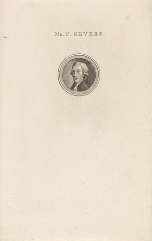 Portrait of Paulus Gevers, Abraham Jacobsz. Hulk, 1794 – 1796 Canvas Print