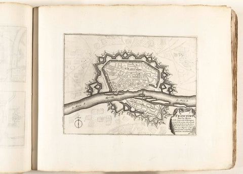 Map of Frankfurt am Main, c. 1702, anonymous, 1702 - 1703 Canvas Print