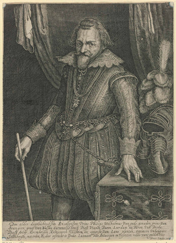 Portrait of Philip William, Prince of Orange, anonymous, c. 1586 - c. 1629 Canvas Print