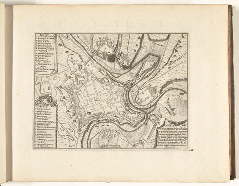 Map of Luxembourg, 1726, anonymous, 1726 Canvas Print