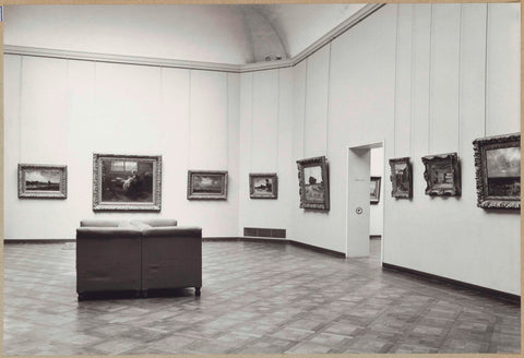 Room with eight paintings and on the right a passage, 1965 Canvas Print