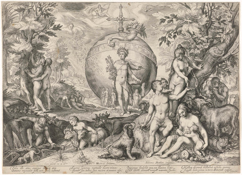 Golden Age, Adriaen Matham, 1620 Canvas Print