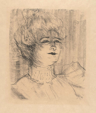 Portrait of actress Marie-Louise Marsy, Henri de Toulouse-Lautrec, 1913 - 1949 Canvas Print