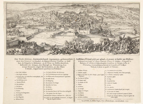 Conquest of Athlone, 1691, anonymous, 1691 Canvas Print