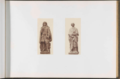 Plaster models for sculptures at the Palais du Louvre: left 