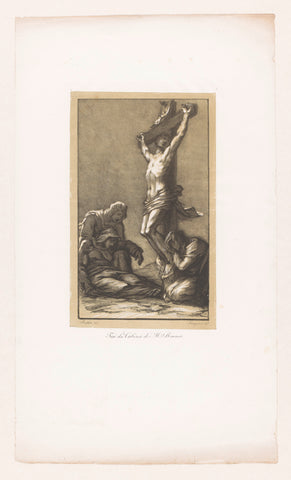 Christ on the Cross, Willem Hendrik Franquinet, 1809 - 1854 Canvas Print