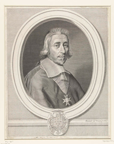 Portrait of Hardouin de Péréfixe de Beaumont, Robert Nanteuil, 1662 Canvas Print