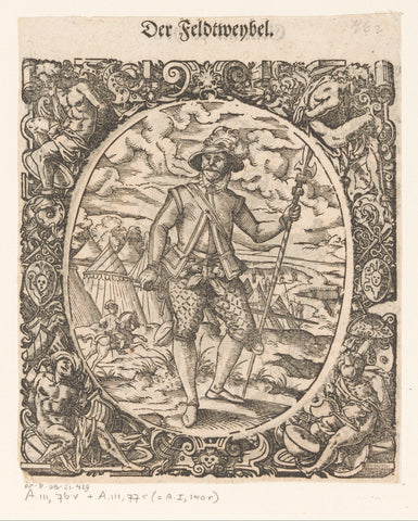 Courier, Jost Amman, 1573 Canvas Print