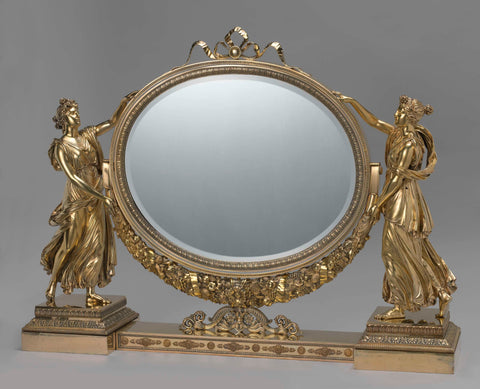 Toilet mirror, Joseph-Germain Dutalis, 1828 - 1829 Canvas Print