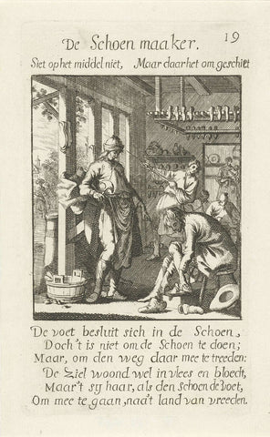 Schoenmaker, Jan Luyken, 1694 Canvas Print