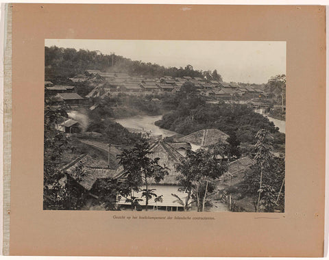 View of the encampment of the Javanese indentured servants, anonymous, 1921 - 1922 Canvas Print