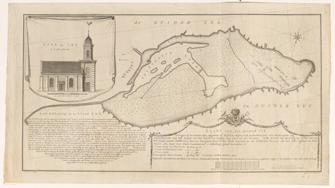 Map of the island of Urk, Cornelis van Baarsel, 1791 Canvas Print