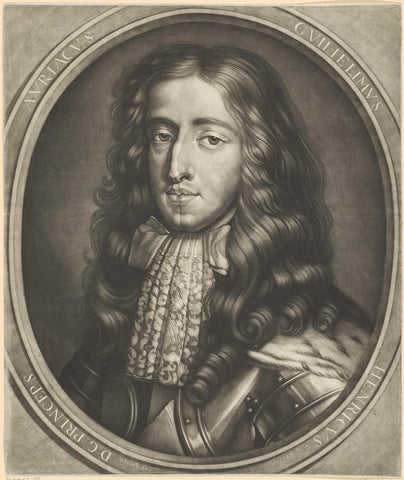 Portrait of William III, Prince of Orange, Pieter Schenk (I), 1684 Canvas Print