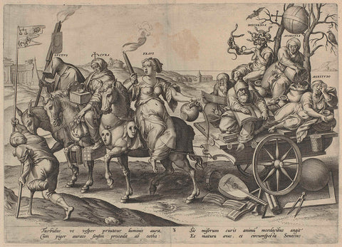 Volwassenheid, Hieronymus Wierix, 1563 - 1584 Canvas Print