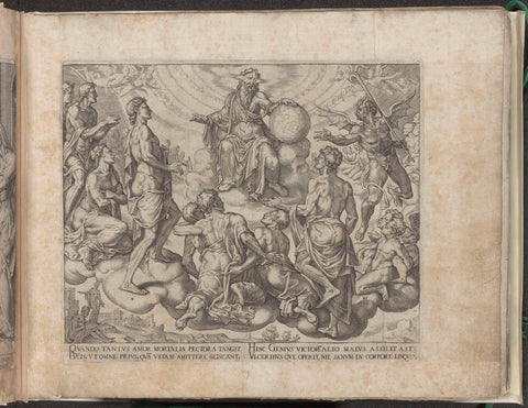 Satan Challenges God to Stop Controlling Job, Philip Galle, 1563 Canvas Print