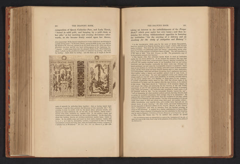 Photo reproduction of a print of the cover of The Girdle Book, a prayer book from 1540-1576, anonymous, c. 1866 - in or before 1876 Canvas Print