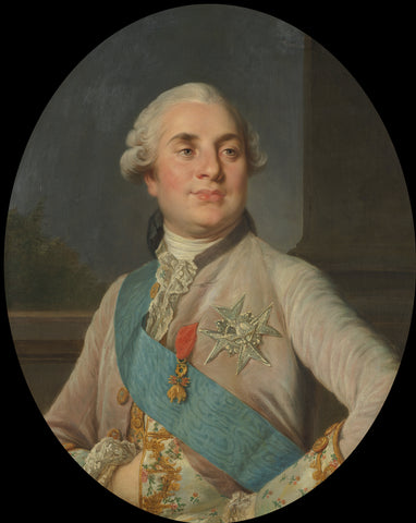 Portrait of Louis XVI, King of France, Joseph Duplessis (workshop of), c. 1777 - c. 1789 Canvas Print