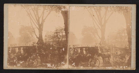 Staff officers on the road in Batavia, Robert Julius Boers, 1903 Canvas Print