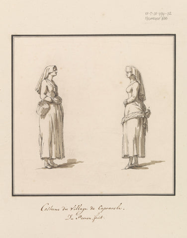 Costumes of Caprarola, anonymous, 1778 Canvas Print