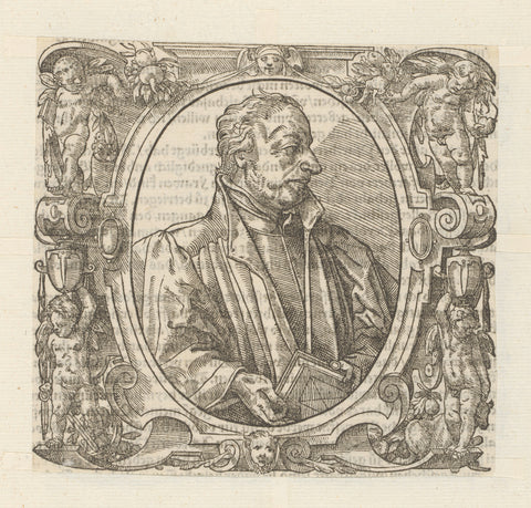 Portrait of Matthäus Zell, anonymous, 1549 - 1572 Canvas Print