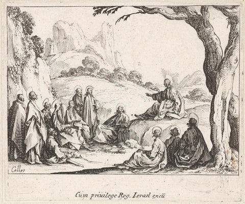 Bergrede, Jacques Callot, 1635 Canvas Print