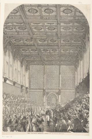 Opening van de Victoria Gallery, 1852, anonymous, 1852 Canvas Print