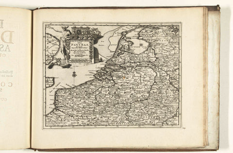 Map of the Netherlands, 1726, anonymous, 1726 Canvas Print
