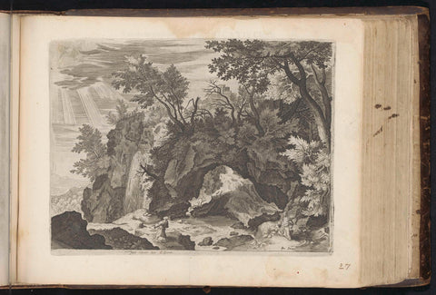 Landscape with the stigmatization of St. Francis, anonymous, 1646 Canvas Print