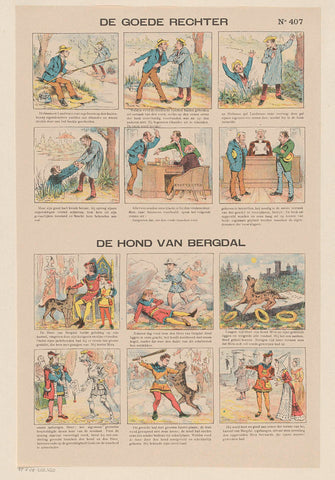 De goede rechter / De hond van Bergdal, Gordinne, 1894 - 1959 Canvas Print