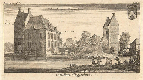 Castle of Doggenhout, Franz Ertinger, 1697 Canvas Print