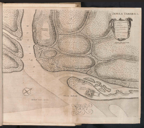 Map of the Island of Itamaracá with Fort Oranje, c. 1636-1644, Jan van Brosterhuyzen, 1645 - 1647 Canvas Print