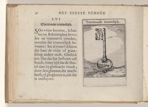 LVI 'T vertroude trouwelijck, Roemer Visscher, 1614 Canvas Print