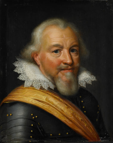 Portrait of Count Jan VII of Nassau-Siegen, known as de Middelste, Jan Antonisz van Ravesteyn (workshop of), c. 1610 - c. 1620 Canvas Print