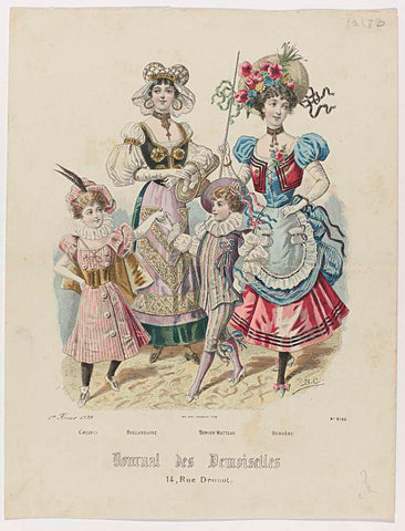 Journal des Demoiselles, 1 February 1899, No. 5188, P. Deferneville, 1899 Canvas Print