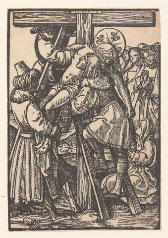 Descent from the Cross, Jacob Cornelisz van Oostsanen, 1520 - 1521 Canvas Print